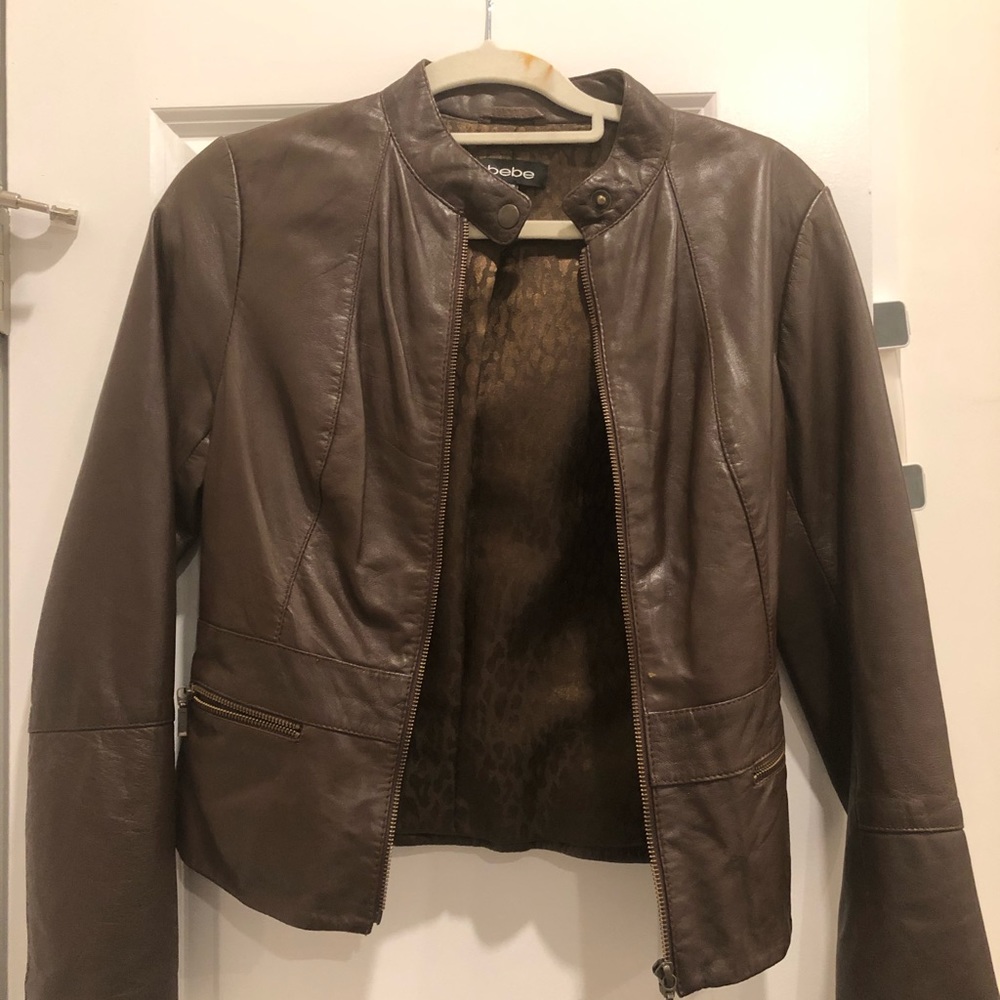 BEBE leather jacket